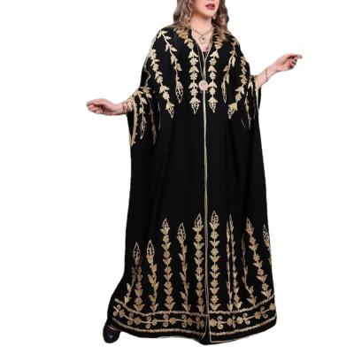 China 2021 Holiday Fashion Casual Dress Long Sleeve Washable Classic Long Sleeve High Waist Big Swing A Line Print Muslim Long Dress for sale