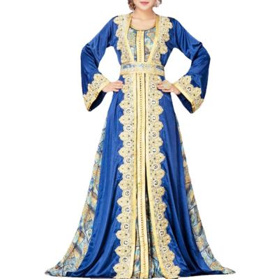 China Middle East Islamic Clothing 2021 Women Winter Autumn Washable A Line Dubai Muslim Chiffon Long Dresses Maxi Ceremony Swing Party for sale