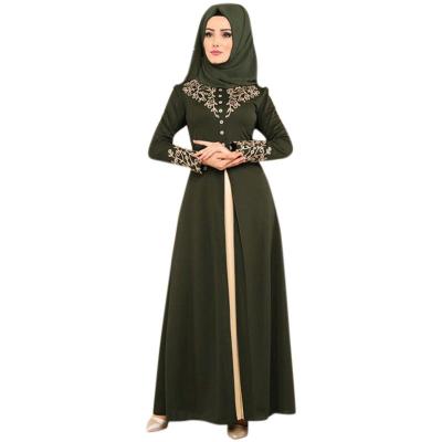 China Washable Muslim Dress Beautifully Embroidered Islamic Clothing Fashion Kimono Arabic Style Dubai Muslim Abayas for sale