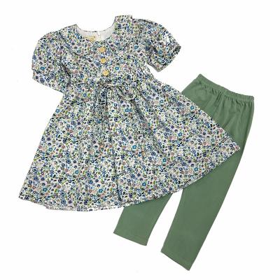 China 2021 New Children's Summer Wear Princess Printed Cotton Soft Hot Selling 2 Piece Suit for sale