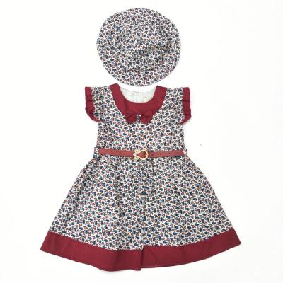 China 2020 Summer Kids Baby Flower Clothes 100%cotton Breathable Floral Kids Girls Dresses for sale