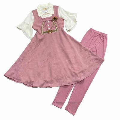 China 2021 Breathable Special Fabric for Muslim Skirts 6-16 Years Child Clothing Set for sale