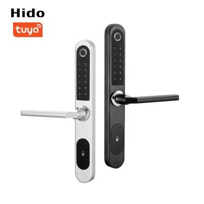 China Hido Keyless Mortise Lock BLE Tuya APP Control Digital Biometric Fingerprint Door Lock for sale