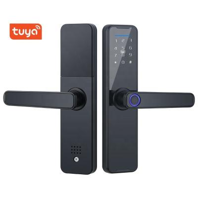 China Room Door Deadbolt Lock Tuya APP Password Fingerprint Keyless Entry Door Lock Digital for sale