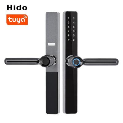 China Hido Keyless Fingerprint Door Lock WIFI Tuya APP Waterproof Biometric Smart Lock for sale