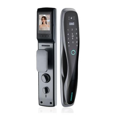 China Biometric Fingerprint Smart Cam Lock Digital Camera Safety Keyless Apartment Door Lock for sale