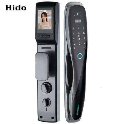 China Hido Keyless Cam Lock Biometric Fingerprint Visible Doorbell Camera Digital Door Lock for sale