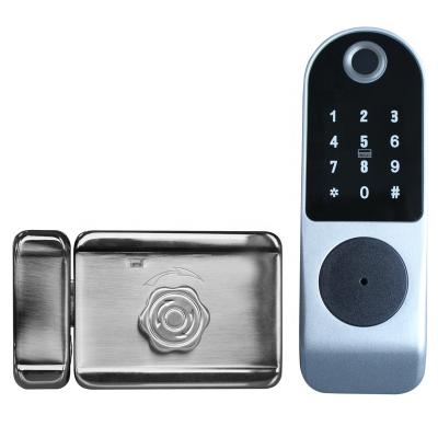 China Custom Waterproof Rim Lock Security Biometric Fingerprint Password Door Lock Digital for sale