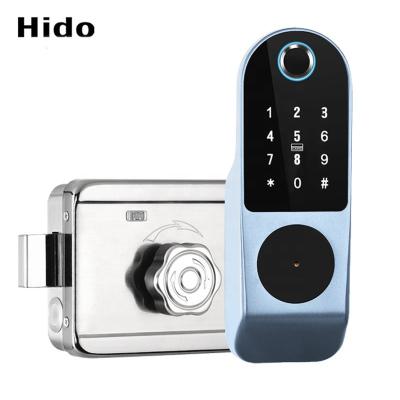 China Hido Keyless Rim Lock Safety Waterproof Digital Smart Biometric Fingerprint Door Lock for sale