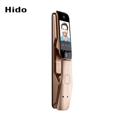 China Hido Visible Camera Unlock Biometric Fingerprint Face Recognition Lock Palmprint Door Lock Digital for sale