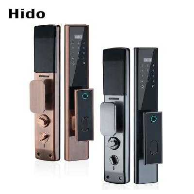 China Hido Fully Automatic Password Security Smart Home Electronic Door Lock Fingerprint Security Door Lock for sale