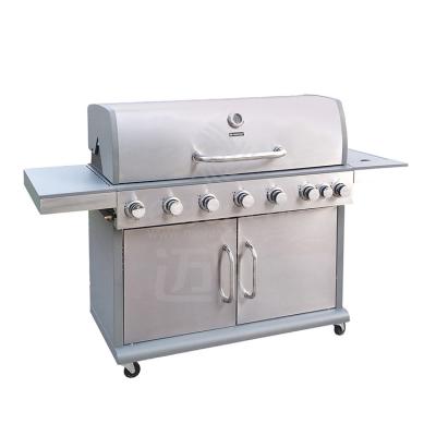 China Easily Assembled Good Selling Products Stainless Steel BBQ Grill Maker Burner Gas Grill With Side Burner Cover for sale