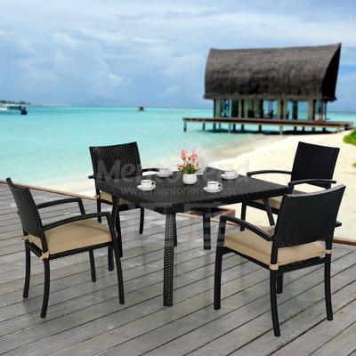 China Modern Fine Quality Kurumba 5pcs Dining Set Outdoor Garden Bistro Set Furniture Garden for sale