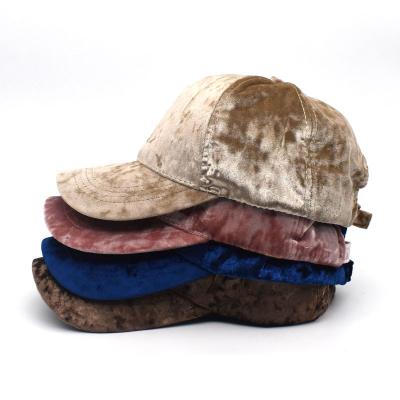 China Wholesale 8 Colors Velvet Waterproof Trucker Hats Fashion Blank Women Peaked Baseball Caps for sale