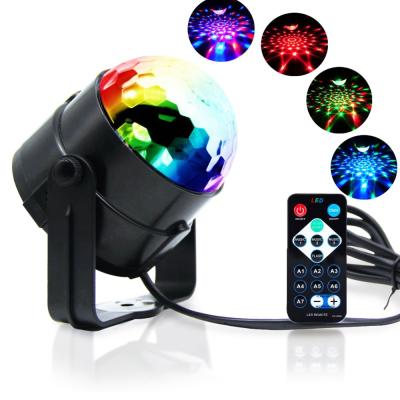 China ABS Party Lights Disco Ball Sound Activated Strobe Lights 7 Lighting Color Disco Lights with Remote Control for Bar Club Party DJ Kar for sale