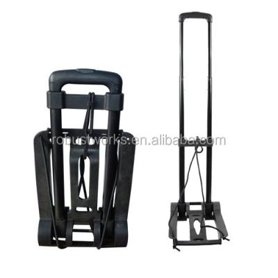 China Lightweight Collapsible Folding Luggage Hand Trolley Trolley With Bungee Cord for sale