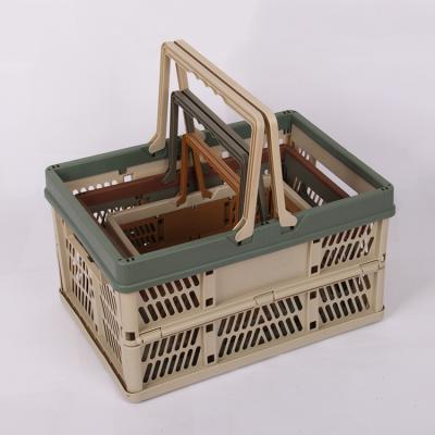 China Sustainable OEM Supermarket Display Shopping Hand Baskets for sale