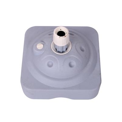 China Custom Water Filled Insert 1.7KG White Plastic Outdoor Umbrella Water Filled Base Parts for sale