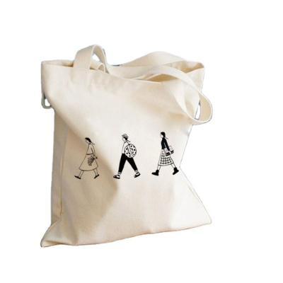 China Carry Custom Logo Printed 100% Recycled Cotton Handled Tote Bag for sale