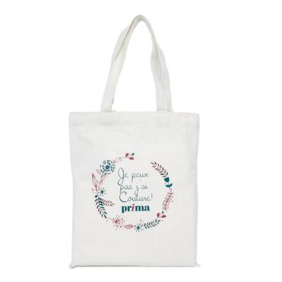 China Promotional Custom Fabric Handled Organic Cotton Shopping Bag for sale