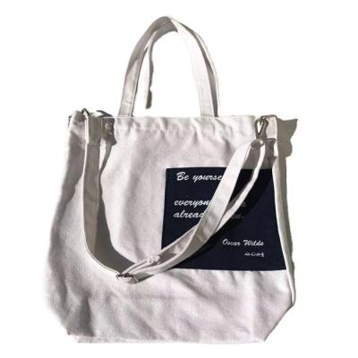 China Double Handled 14oz Eco Friendly Cotton Shopping Bags for sale