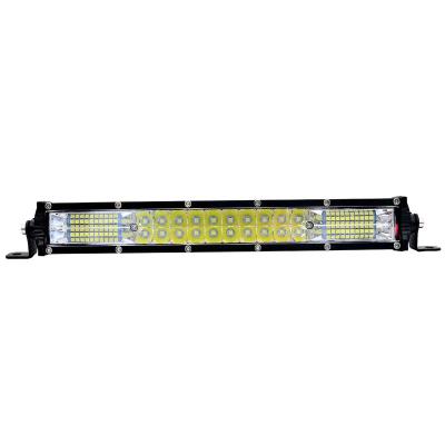 China Aluminum Yellow White 120w Led Light Bar 2 Tiers Led Bar 120w 15inch 12v 24v Bar Led ATV Utv Tractor Offroad Truck Waterproof for sale