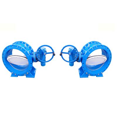 China Sewage DN1000 DN1100 PN10 PN16 PN25 WCB Three Joint Eccentric Butterfly Valve Water Air Oil Gas Hard Stainless Steel 316 for sale