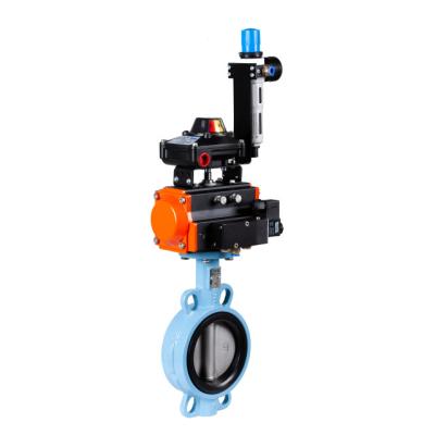 China Wholesale Luxury Pneumatic Sewage OEM ODM Wafer Butterfly Valve for sale