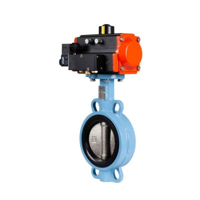 China Wholesale high quality sewage factory pneumatic wafer dn50 butterfly valve for sale