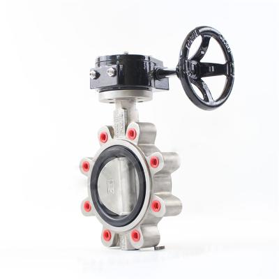 China 304 Type Butterfly Valve Stainless Steel Valve Body , 304 HOOK Disc DN100 for sale