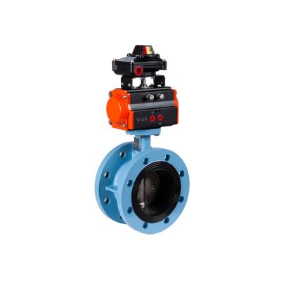 China China Manufacturer Air Filter Center Lever Wafer Type CF8 Pneumatic Electric Actuator Control Sewage Butterfly Valve for sale