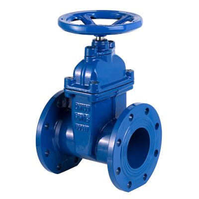 China SABS 664 Non-Rising Resilient Seated Sewage Stem PN10 / PN16 Gate Valve Cast Iron Gate Valve for sale