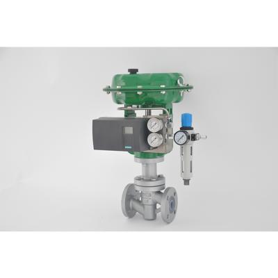 China Sewage Globe Single Seat Pneumatic Steam Control Valve With Pneumatic Positioner for sale