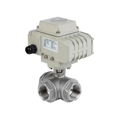 China Three Way High Internal Type L Type Gland Valve Pneumatic Electric Hand Actuator Ball Valve Sewage Deck Ball Valve Thread T Tap for sale