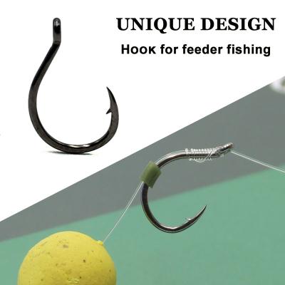 China Carp Hook For Barbed Eyed Method Driver Fishing Tackle Hooks For Carp Hair Rig 259 for sale