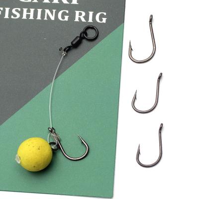 China Carp Fishing Hook PTFE Liner High Carbon Steel Barbed Carp Rigs Carp Hook For Fishing Tackle Accessories 144-B for sale