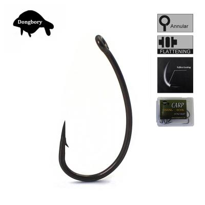 China Carp Raw Fishing Hook Super High Quality Coating Barbed Fit For Competition for sale