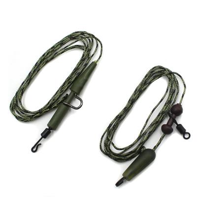 China Helicopter Carp Fishing Line Tied Ready Rig Chod Rig 45IB Leadcore Lead Core Leaders with Quick Change Swivel Lead 204 Clips for sale