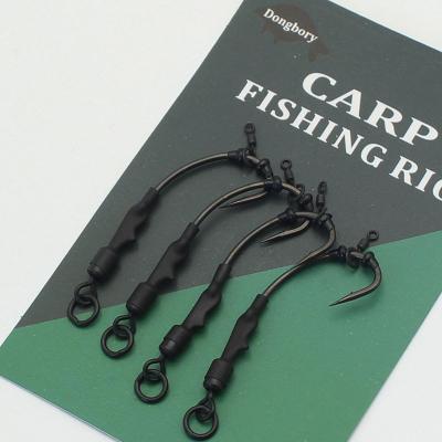 China For Carp Fishing Rig CHOD Ready Tied Rig Barbed Carp Fishing Hook Ronnie Rig Hook Links Hair Combi Carp 4 6 8 for sale