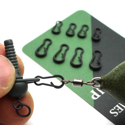 China Carp Fishing Multi Clips Quick Change Connector Matte Black Easy Link Swivels Tackle Snap Terminal Bearing Swivels L/S for sale