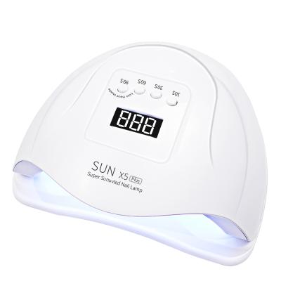 China Wholesale 2021 UV Lamp 110w SUN X5 Plus Nail Lamp 80W Nail Dryer Double Hands UV Lamp for sale