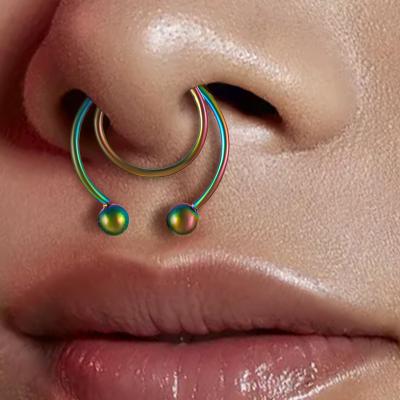 China FASHION Nose Ring Bulk Stainless Steel Nose Circle Piercing Piercing Rings For Women Body Jewelry Gifts Sniff Rings For Women for sale