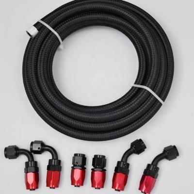 China HaoFa Coolant Hose -8AN 6AN 10AN 12AN - Gas Nylon Braided Oil & Fuel Hose Rubber Hoses & A Fit Hose Engine Silicone Turbo Kit for sale