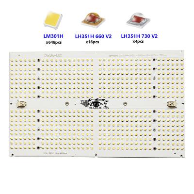 China Seed Starting Hot Selling QB648 PCBA with LM301H LH351H 660nm 730nm, Diablo QB648 board with all Samsung chips for sale