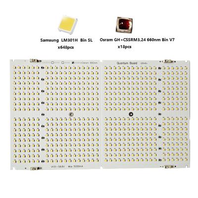 China Seed Starting Custom Horticulture lighting Kit LM301H 660nm QB648 PCB Board for sale