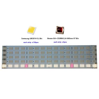 China Seed Starting Wholesale Samsung LM301H LED Strip with Deep Red 660nm For DIY spider lights for sale