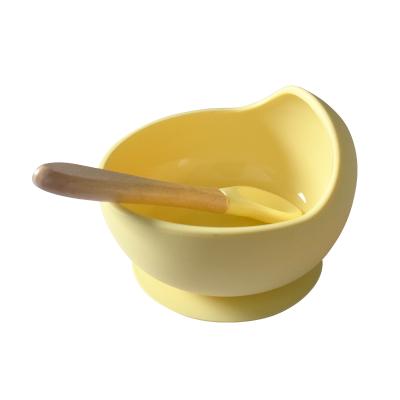 China Disposable Suction Silicone Baby Bowl And Spoon for sale