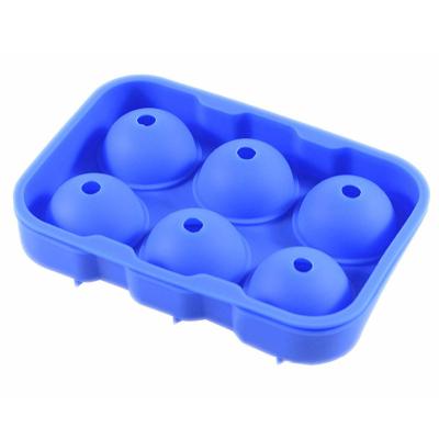 China Wine/Beer 2021 Hot Sell Round Shape Ice Ball Maker Silicone Ice Cube Tray Mold For Whiskey for sale