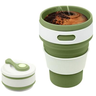 China With Scale Tray Factory Wholesale Reusable Collapsible Folding Coffee Cups for sale