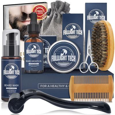 China DEEP CLEANSING 2022 Men's Gift Items Organic 100% Natural Beard Growth Oil Beard Balm Beard Care Kit for sale